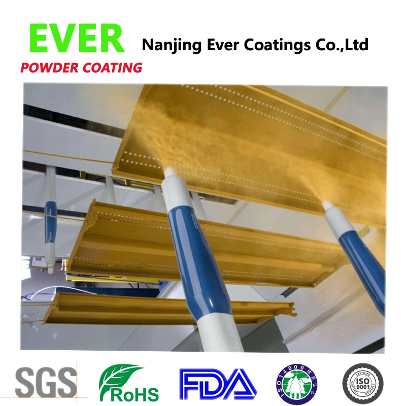 Powder Coating State and Spray Application Method Metallic Surface Used