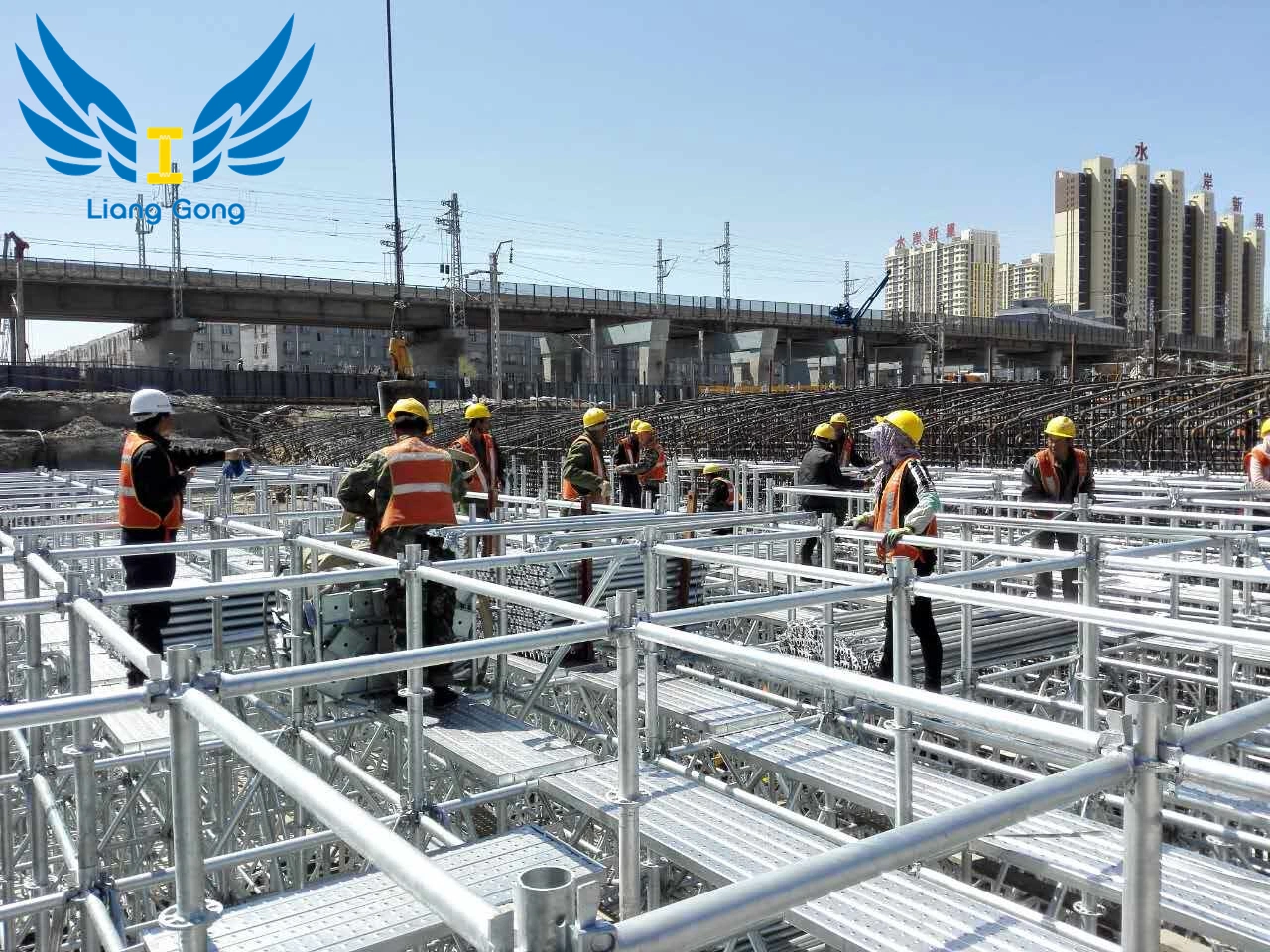 Ring-Lock Scaffolding Shoring System to Support The Slab Casting