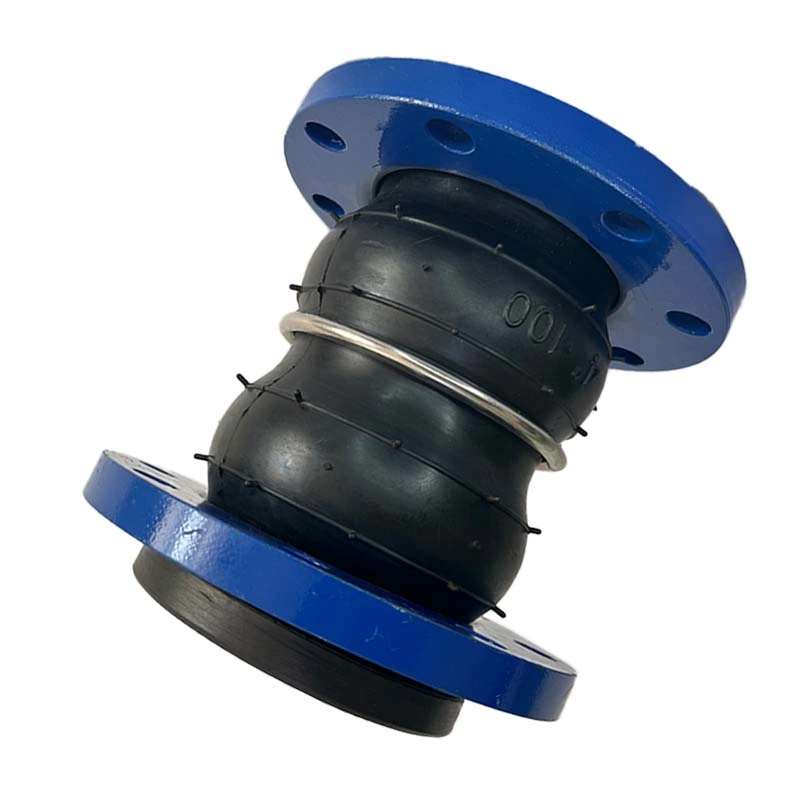 DN200 Double Ball Vibration Eliminators EPDM Bellows Coupling Flexible Rubber Expansion Joints