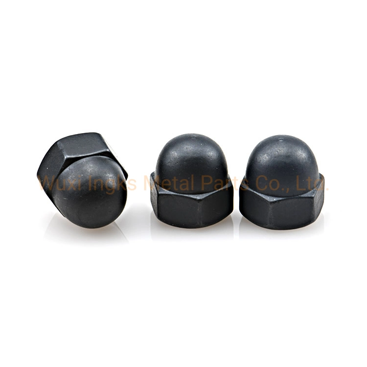 Carbon Steel Black Zinc DIN1587 Hex Domed Nut Black Nut