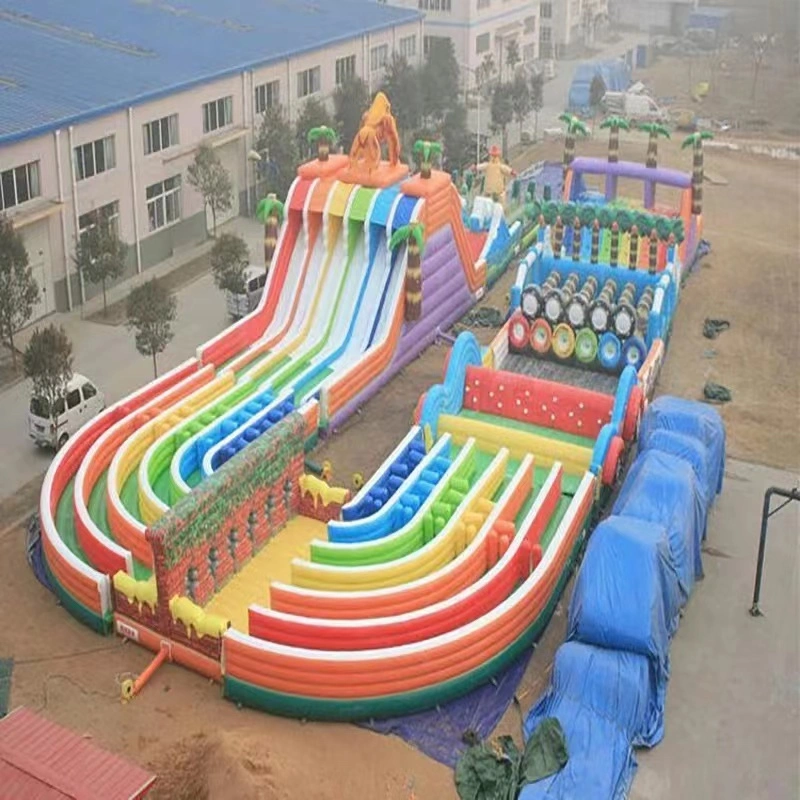 Hot Sale combinación de grandes deslizables de castillo inflables para niños y.. Adultos Gran Inflatable Zona de juegos Interior asequible Venta directa de los fabricantes