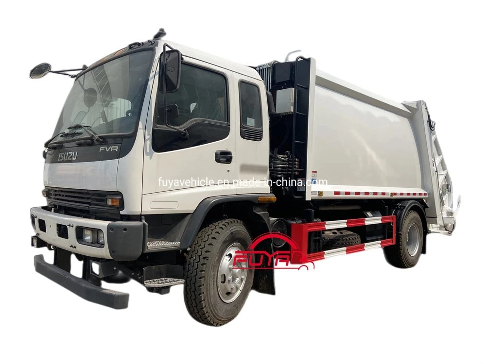 240HP Ftr Fvr Compactor Garbage Truck Load 600L 1100L Dustbin