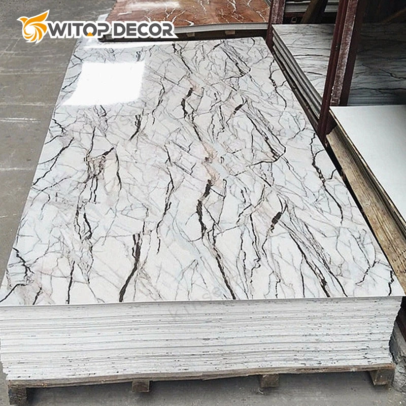 1220*2440*2mm3mm4mm5mm Marble Textured and Wooden Design PVC Sheet