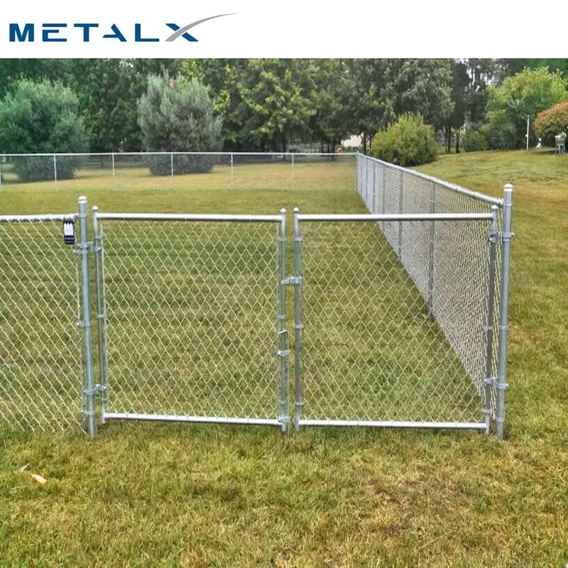 PVC Coated Steel Wire Hot Dipped Galvanized Outdoor PE Playground Chain Link Fence Netting