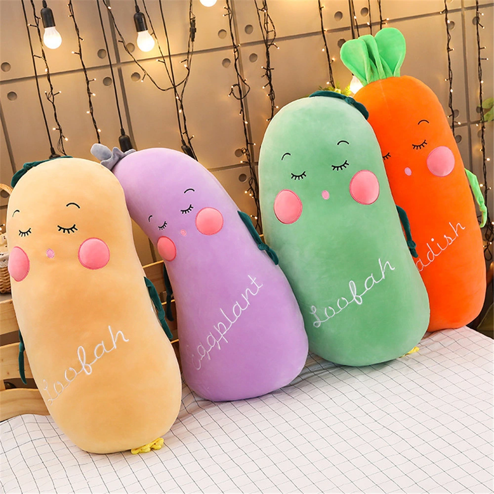 Pet Products Dog Item Stuffed Carrot Shaped Soft Eggplant Toy