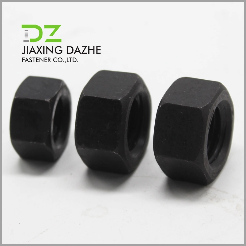 DIN934 High quality/High cost performance Carbon Steel Black Hex Nut Zinc Plated or Black