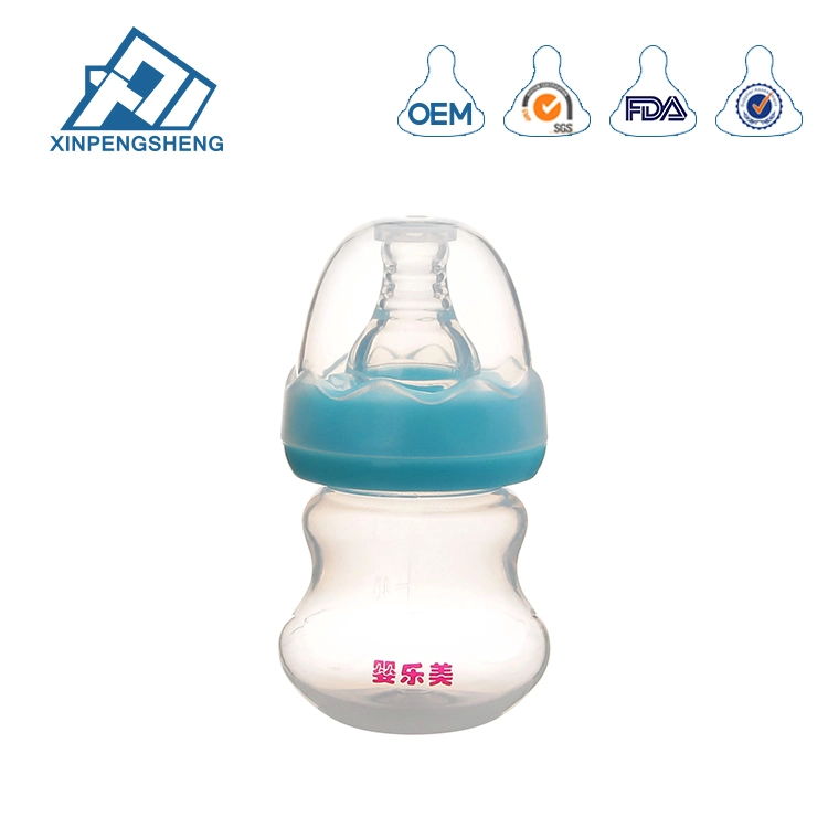 Botella bebé PP botella de leche sin BPA con tetina de silicona Inicio Venta 60ml botella