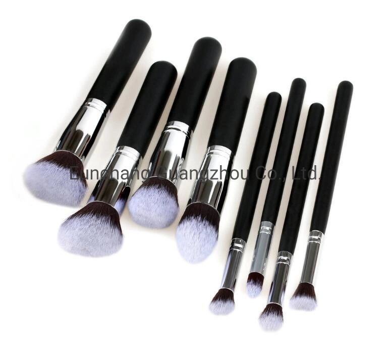 China Produkte/Lieferanten Kosmetik Beauty Tool Synthetisches Haar Woodne Griff Make-Up Bürstensatz