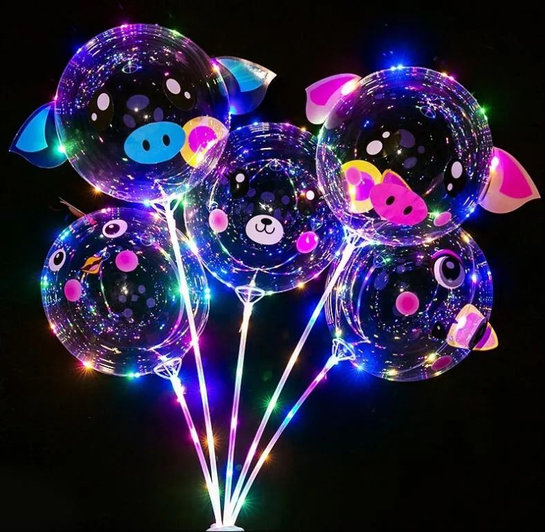 Party Balloon Bobo LED Luminous Balloon Light for Kids Hot Sell Retail Children Balloon