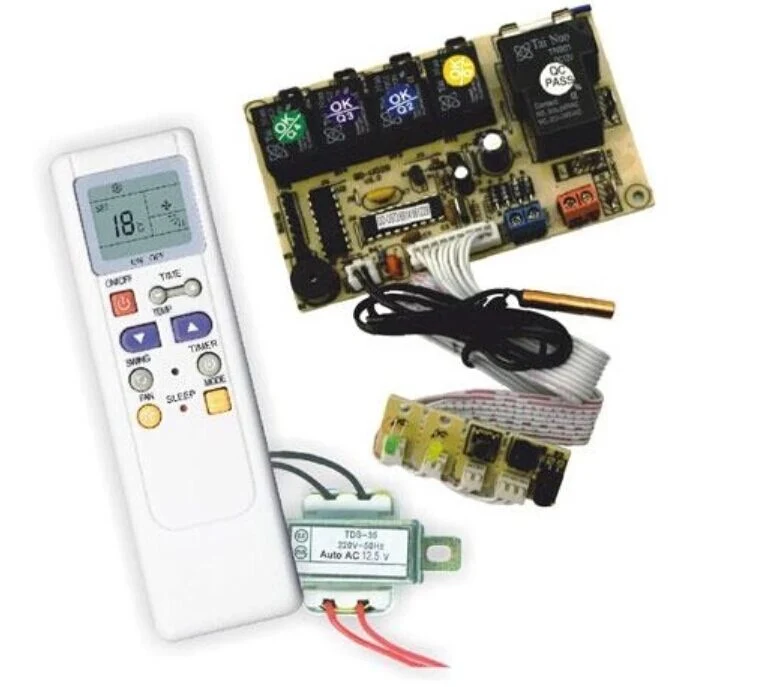 Controle Remoto Universal para Ar Condicionado, TV e DVD.