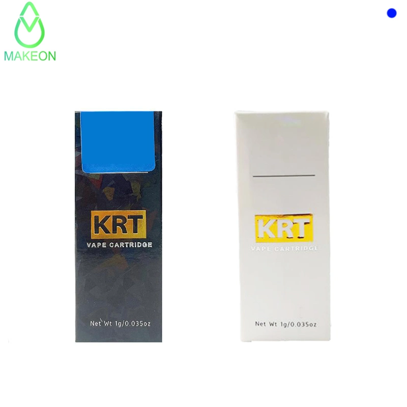 Krt подъемом тележки керамической катушки испаритель 1.0ml 0.8ml стекло бака новой белый/черный упаковки масла толщиной логотип Glo Muha Vape настроить Med Tko