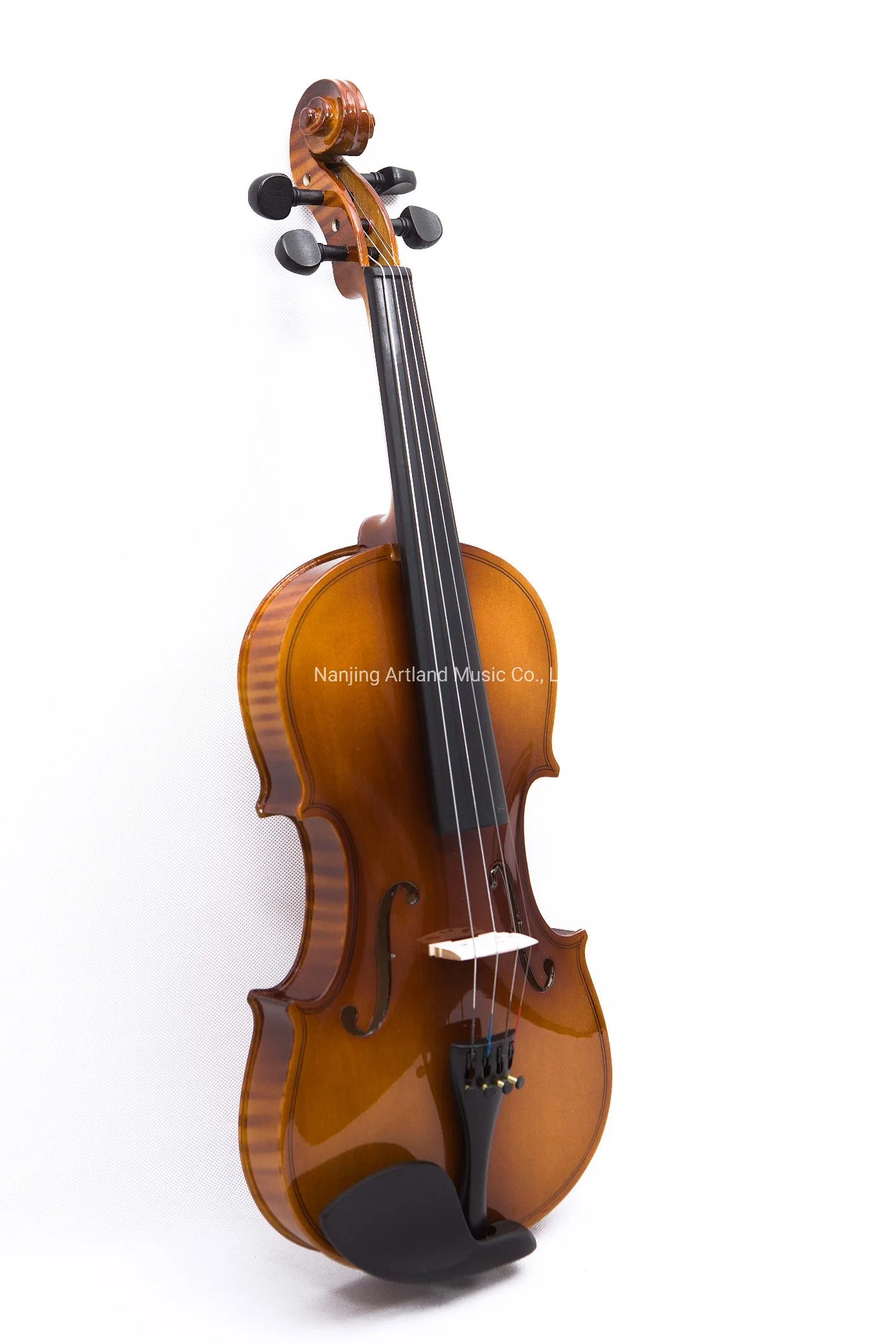 Contrachapado flameado Student Violin conjunto Gloss Brown (GV101F) con estuche Y Violin Cover Bow Rosin