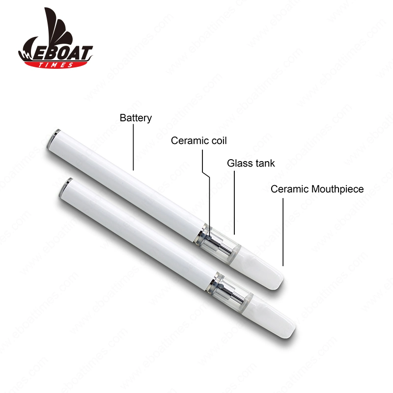 Batería desechable VAPE Pen Glass Tank 0,5ml 350 mAh Lápiz grueso VAPE