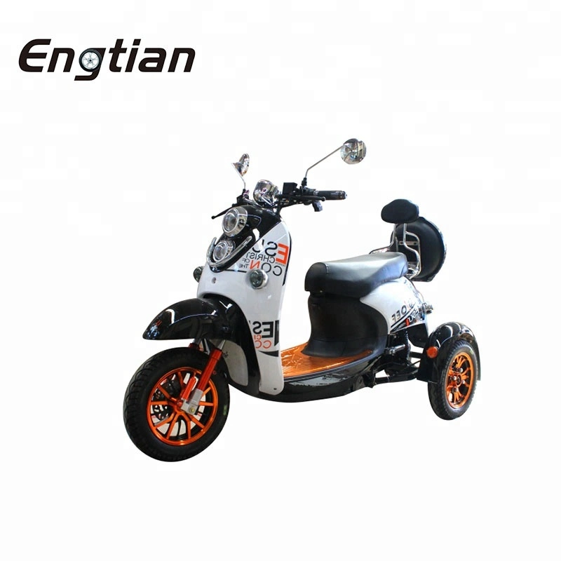 Engtian Fashion Model Mobility Powerful Motorcycle 3 Wheels Electric Tricycles Scooters for Adult