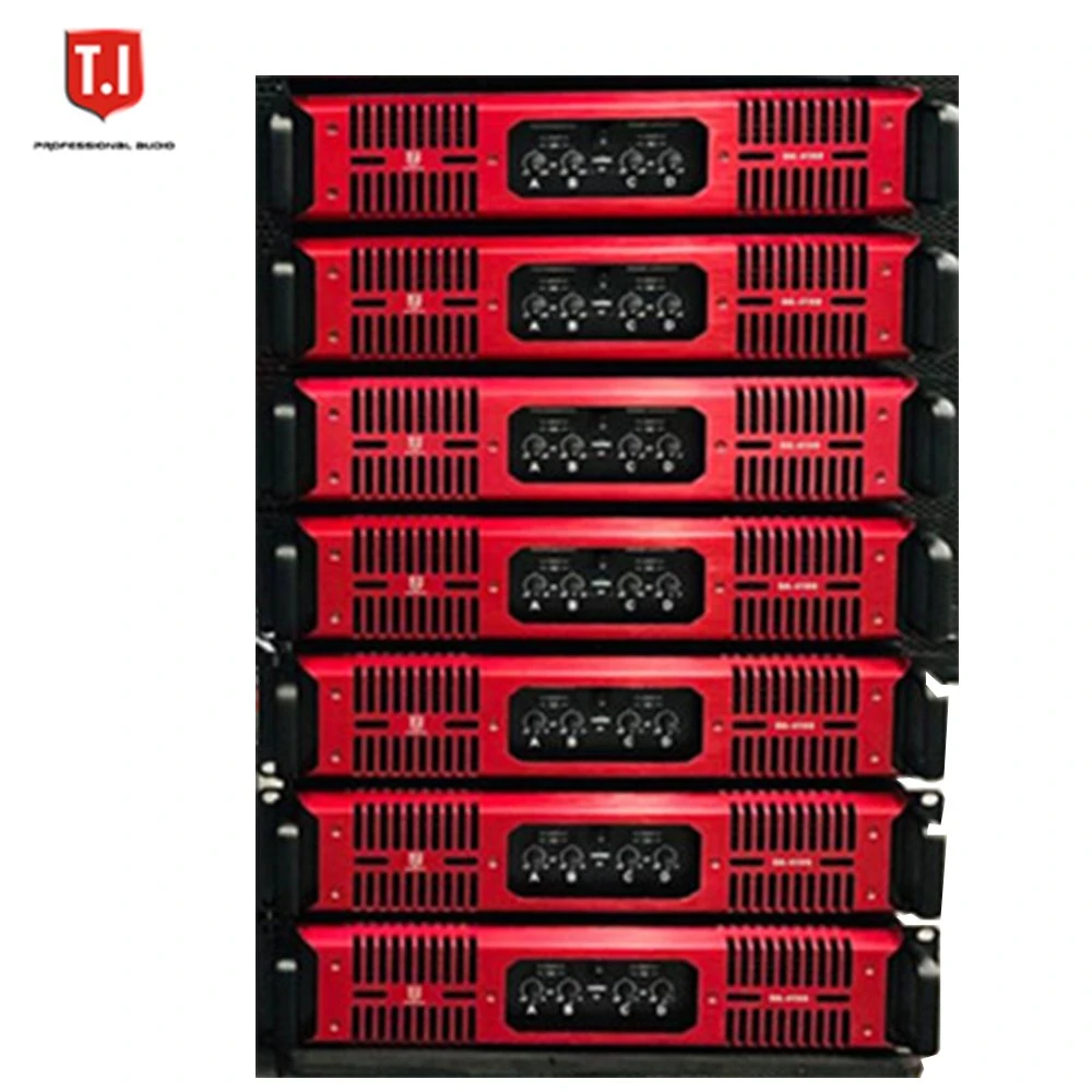 Amplificadores de potência digitais de áudio digital de 1200 W T. I PRO coluna com sistema de som de dois canais