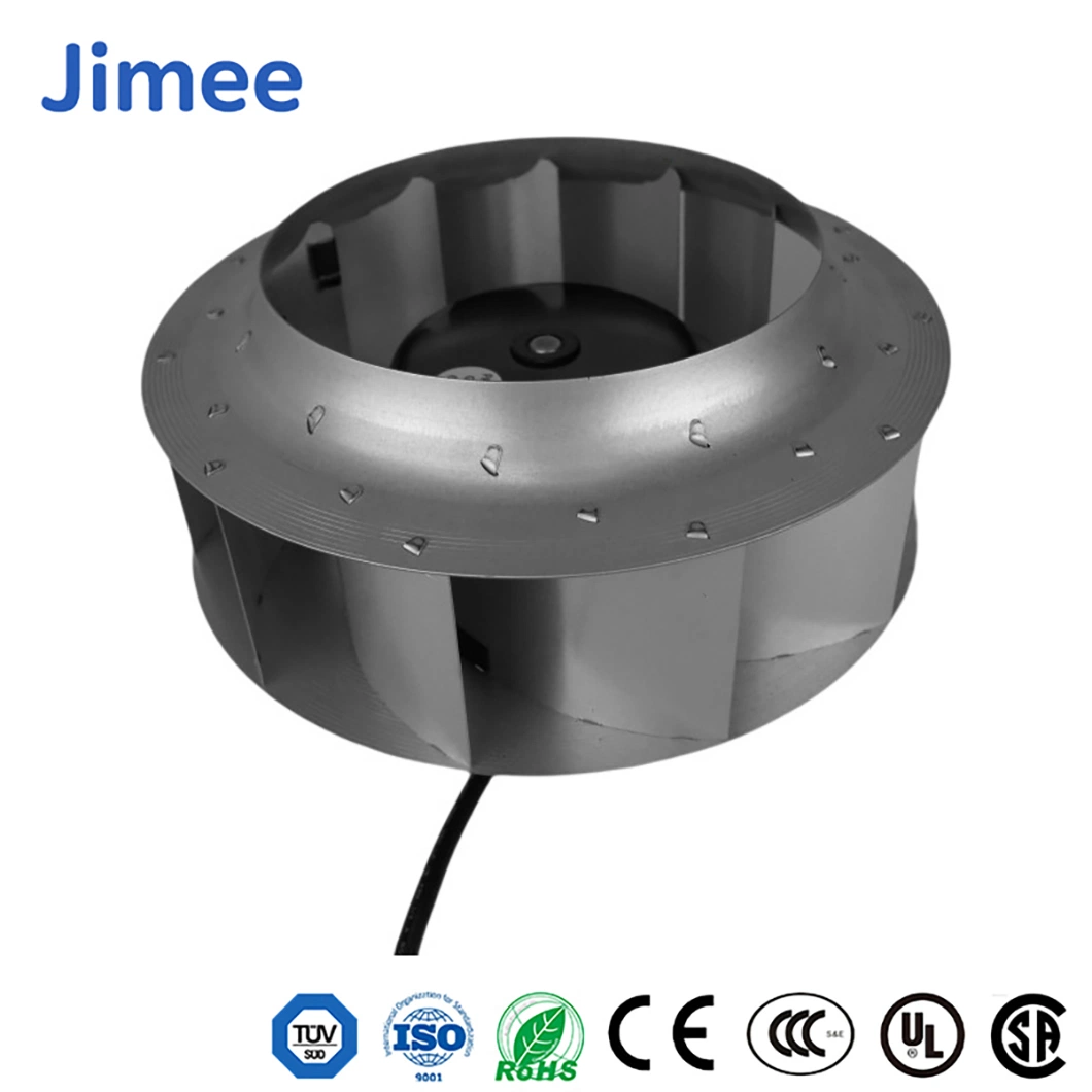 Jimee Motor China Positive Displacement facturers Jm140d4a2 36-57 (VAC) فولتية التشغيل مراوح وحدة التحكم في الطرد المركزي PBT معدنية المروحة المحورية لمدة التهوية في الهواء