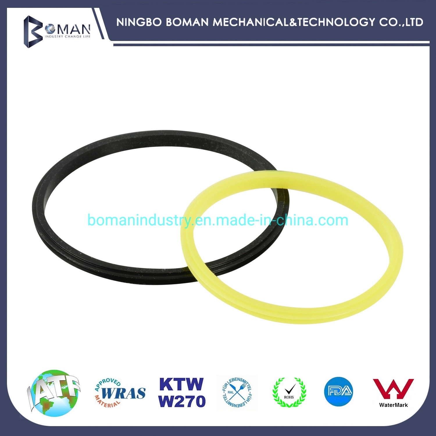 Red Color FEP Silicone O Ring, Rubber Seal, PTFE Coating O Ring for UV Inks