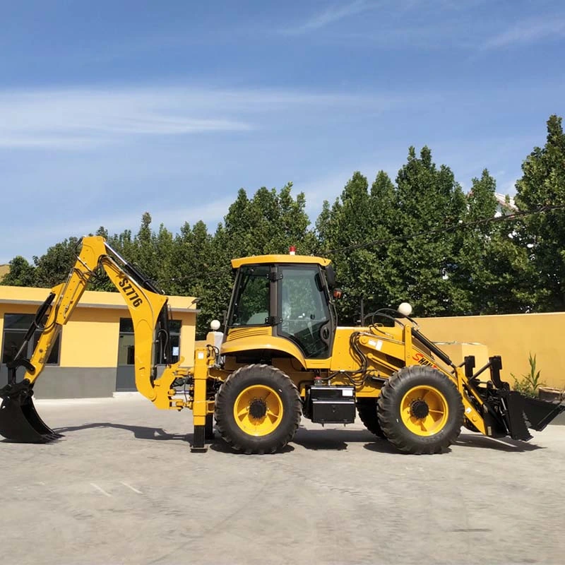 Chargeur sur roues directement d'alimentation d'usine de tracteur de la réalisation de fonctions telles que la direction in-situ et le côté du passage et l'aile