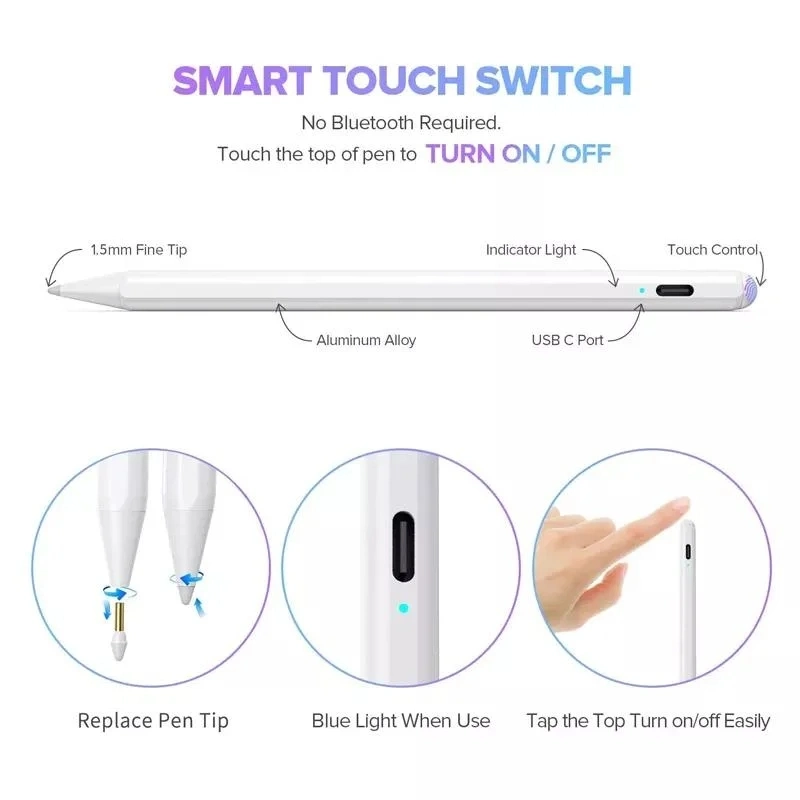 Capacitive Touch Screen Pen for Apple iPad PRO Air Mini Touch Pen (Z5)