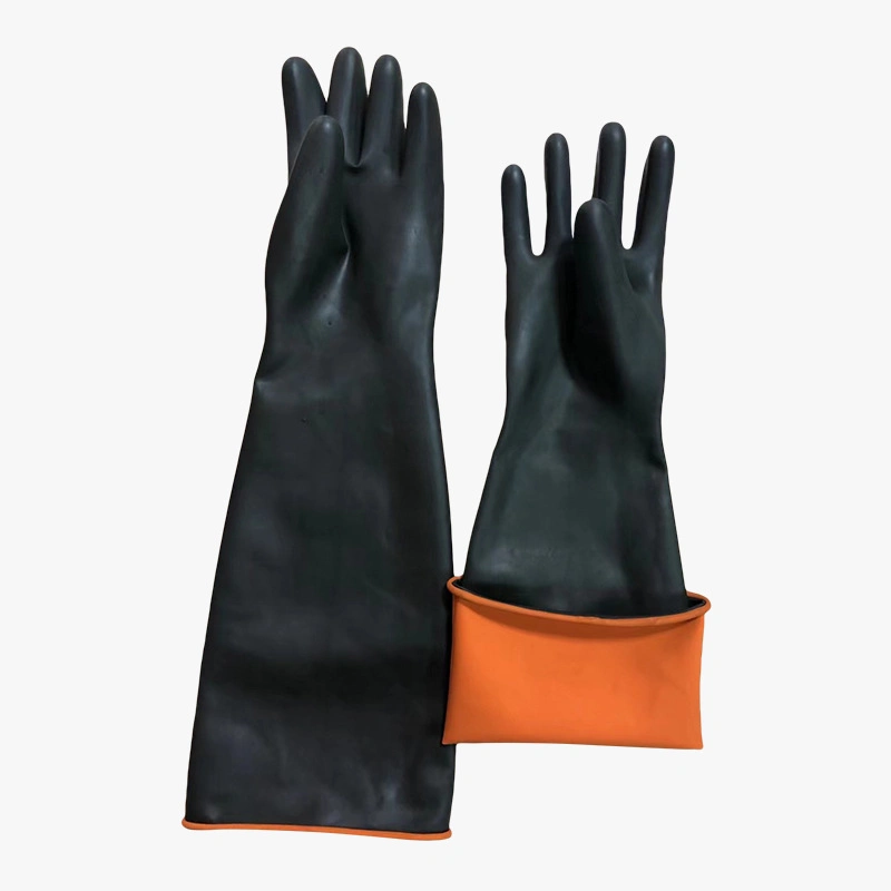 One Pair Black Skin Plastic PVC Latex Male Mannequin Hand Gloves Display Hands