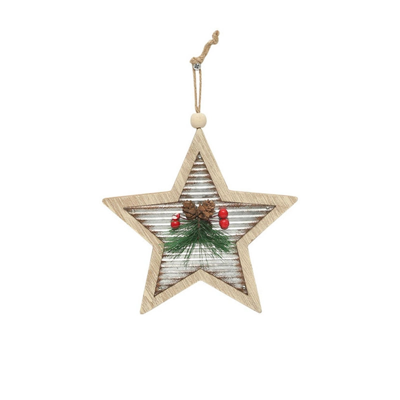 Wooden Christmas Hanging Decorations