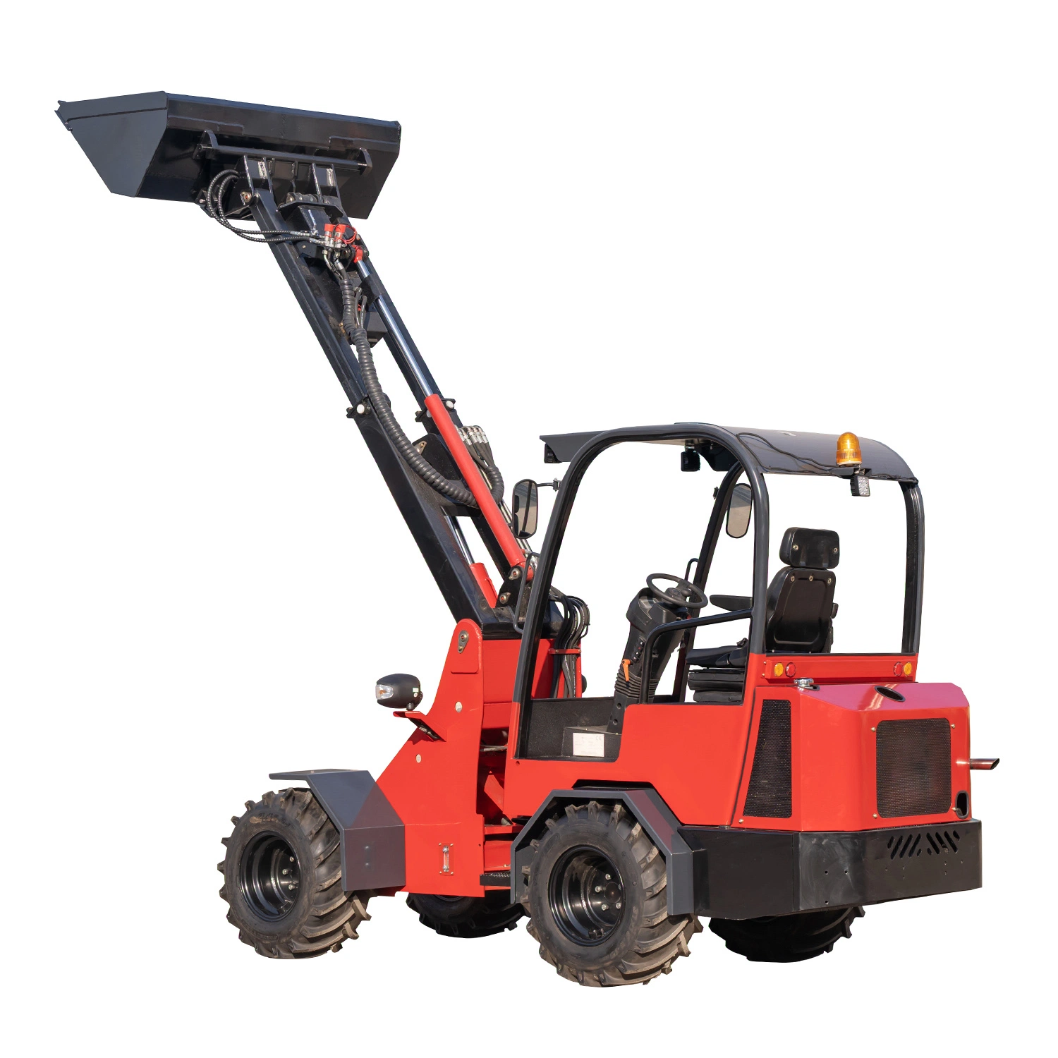 Construction Equipment Mini Wheel Loader as Backhoe Loader and Skid Steer Loader