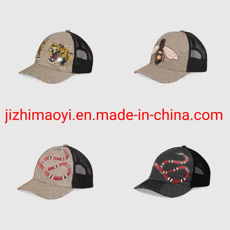 Mayorista Amazon mejor vendedor Ebay DHgate Diseño Tiger Animal Hat Snake bordado Gorra de béisbol ajustable para hombre y mujer Ropa deportiva de golf