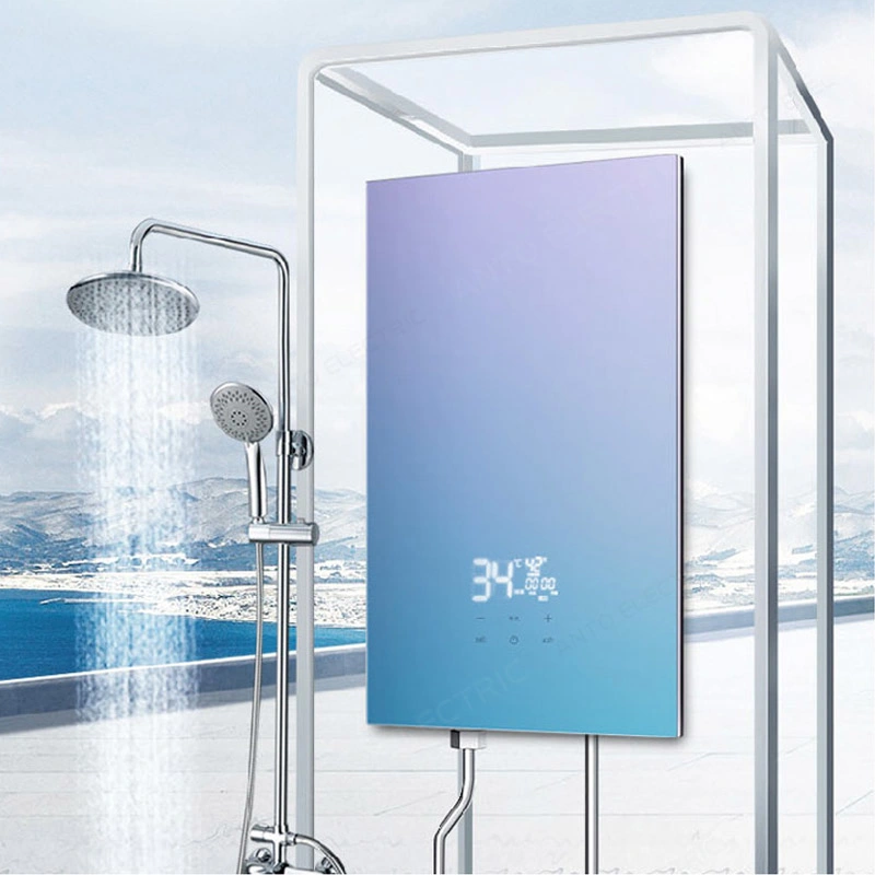 Bon prix salle de bain à température réglable murale Tankless chauffe-eau électrique instantané