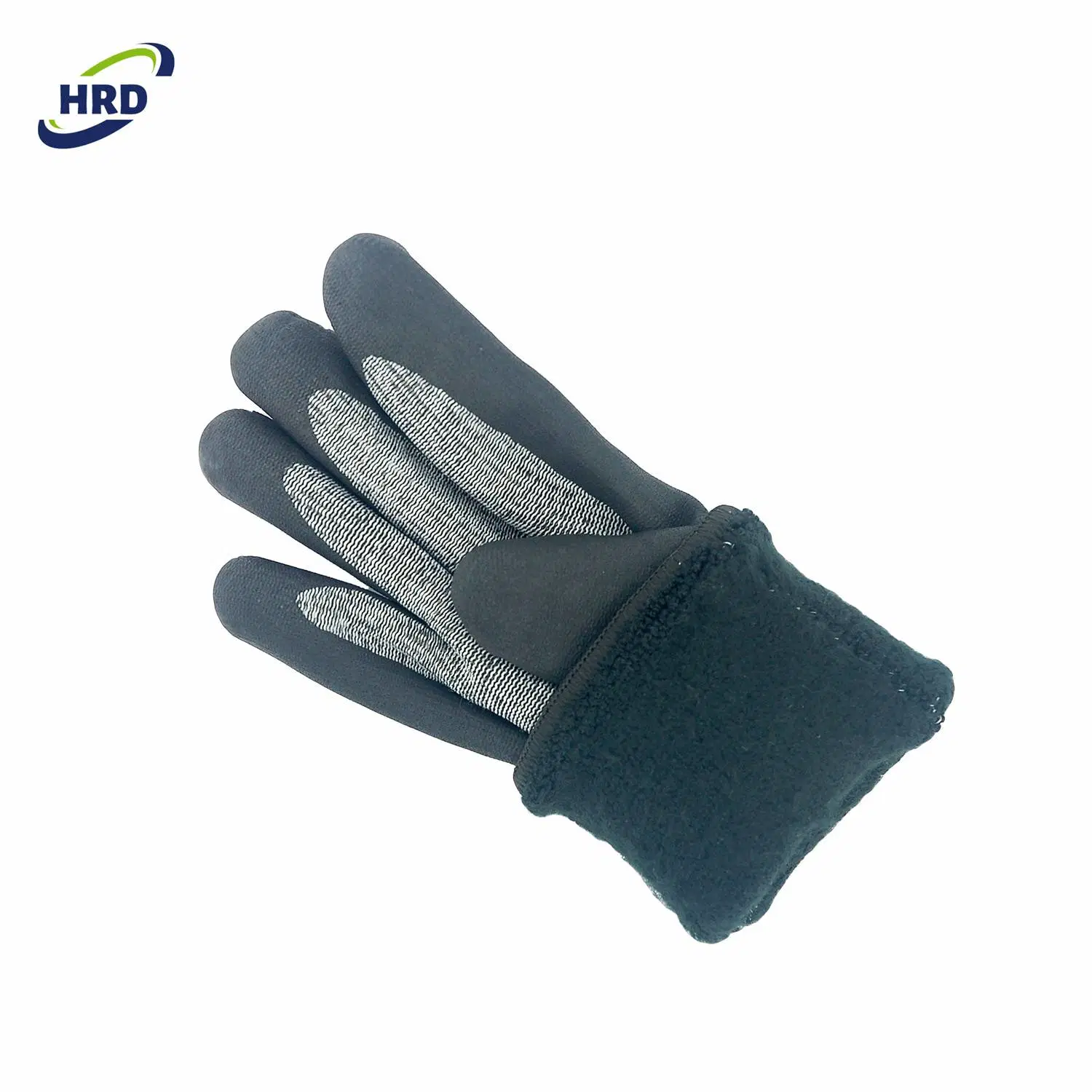 Gants de travail d'hiver thermiques et chauds à double doublure enduits de nitrile en micro-mousse.