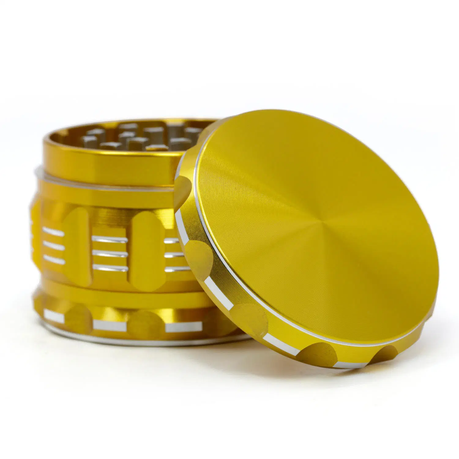 Hot Sale Fashion Sound Designer 2.5 Inches Aluminum Herb Grinder Tobacco Grinder Support Custom Smoking Accessories