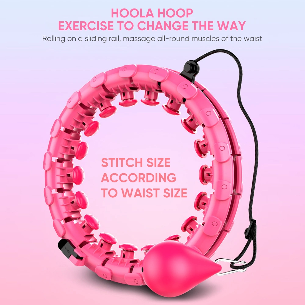 Body Building Instrument 24 Knots Magic Plastic Detachable 2021 Weighted Smart Hoola Hoop