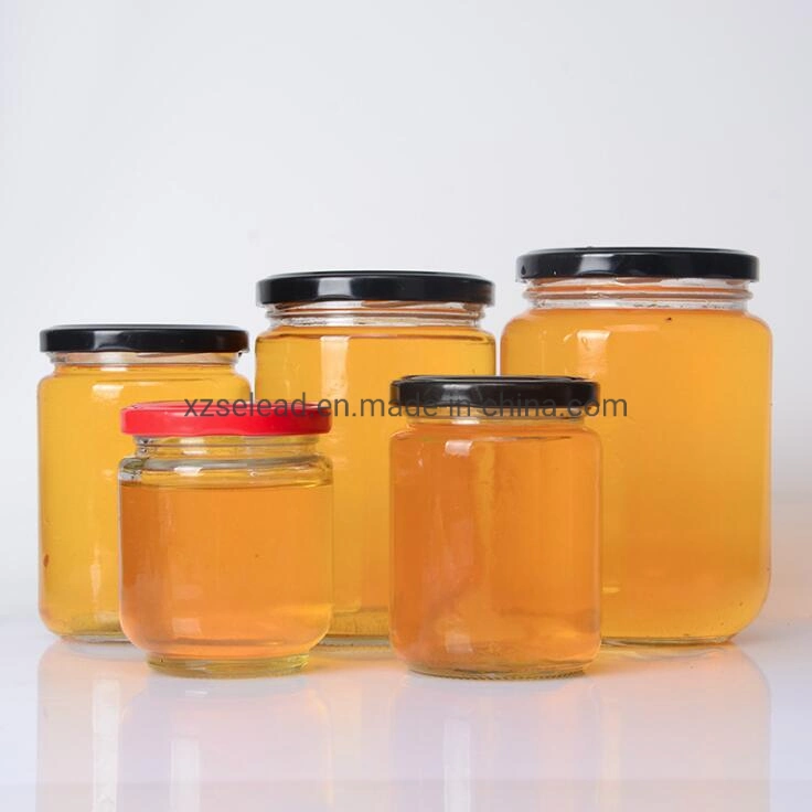 Small Round Glass Jam Jars Glass with Lid Storage Pickles Jar for Food 35ml