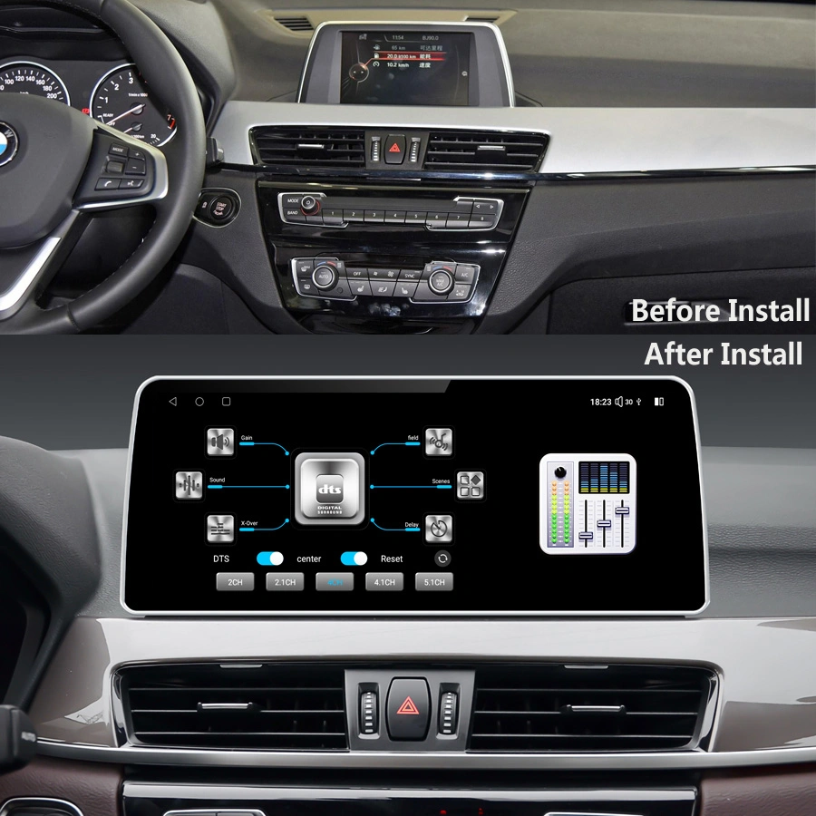 Radio para coche 12,3′ ′ Snapdragon Android para BMW X1 F48 F49 NBT Evo