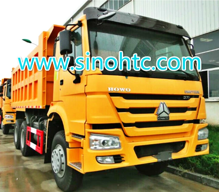 المعدات الثقيلة للبيع على الطريق شركة سينوتروك HOWO 371 HP شاحنة تفريغ ذات عجلات 25ton 10