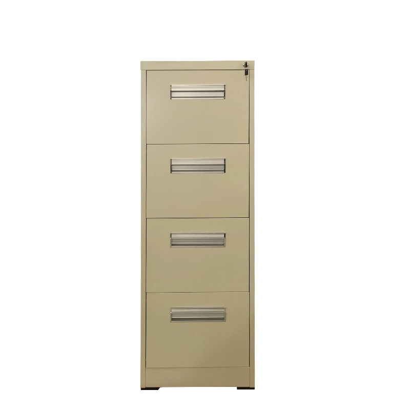 Fully Extension Vertical 4 Drawer Metal Filing Cabinet Steel File Storage Units Modern Office Furniture