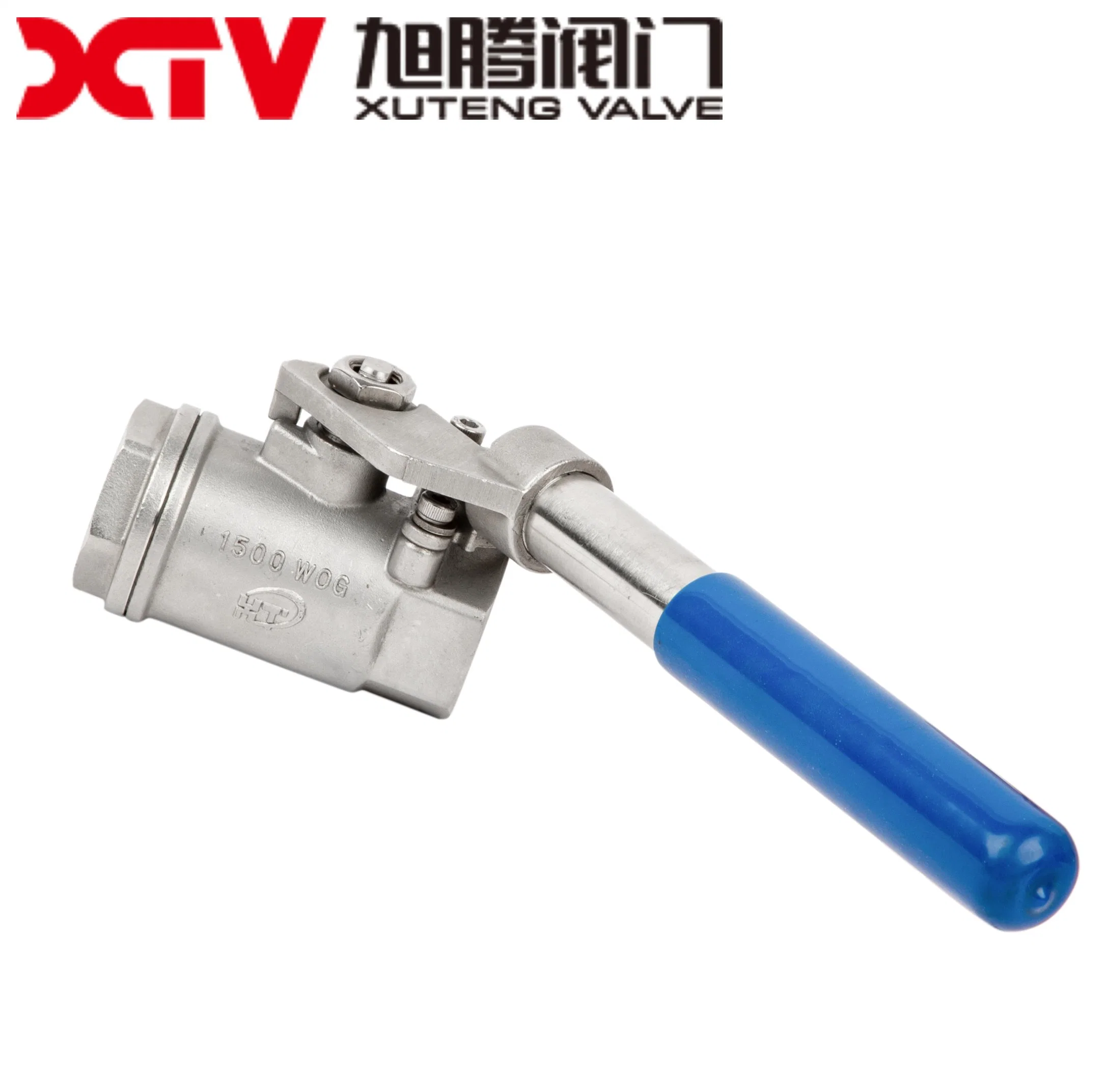 Xtv Coc / ISO/CE Full Bore 1500wog BSPT Spring Return Handle 2PC Ball Valve