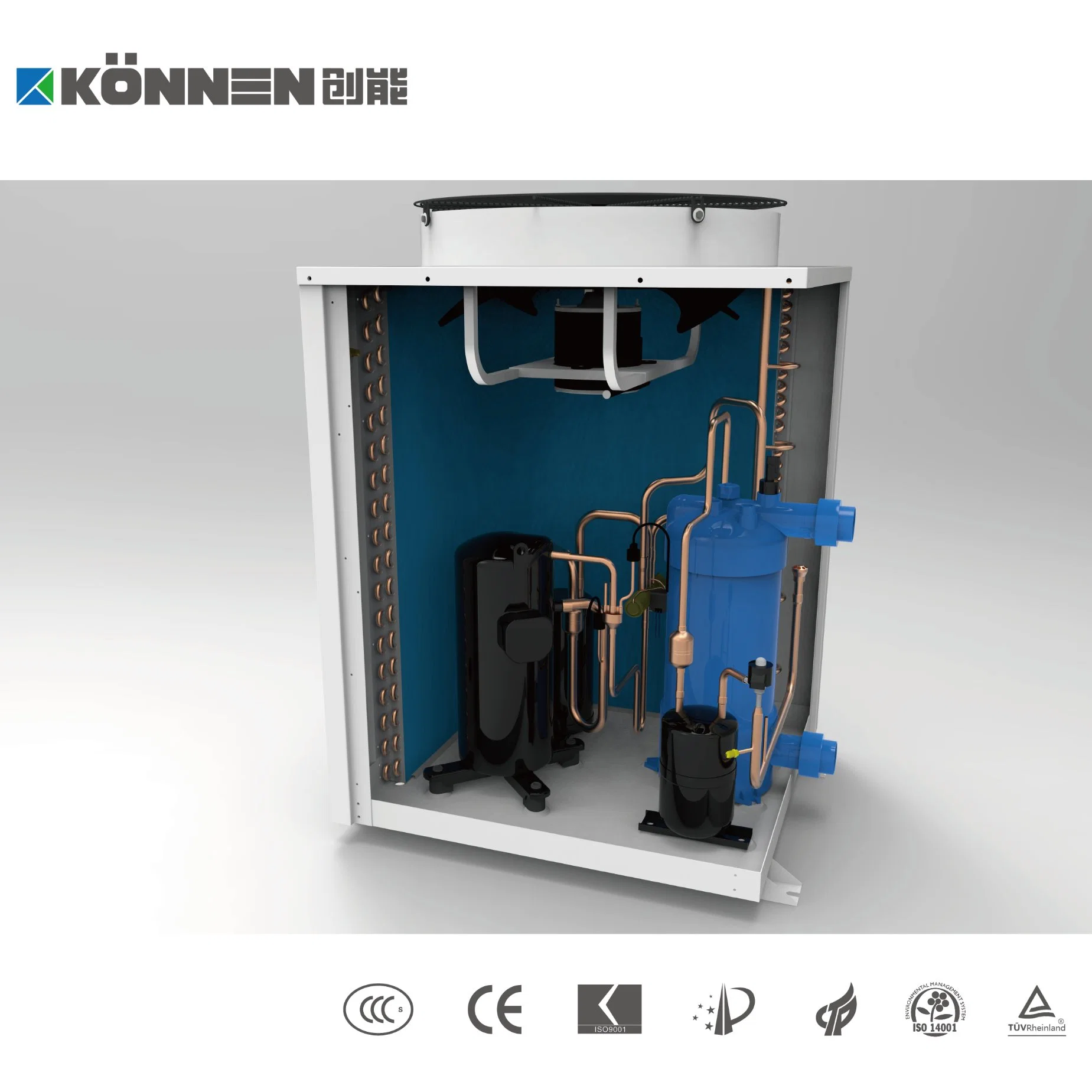 Swimming Pool Heat Pump Water Heater, Konnen Brand, Cheap Unit