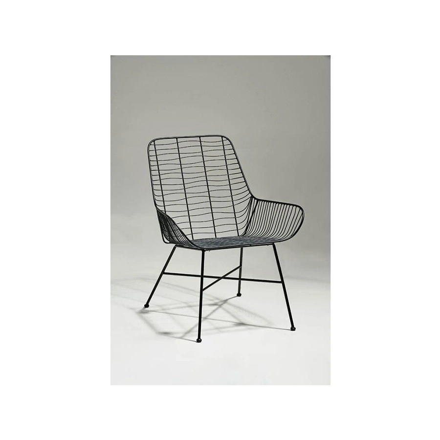 Home Decor Chair Made by Black Metal