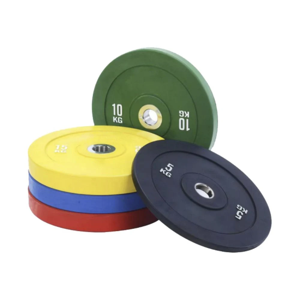 Premium Recycled PVC Rubber Bumper Plates Barbell Weight Plate Fitness Sports Equipment Rack Accessories