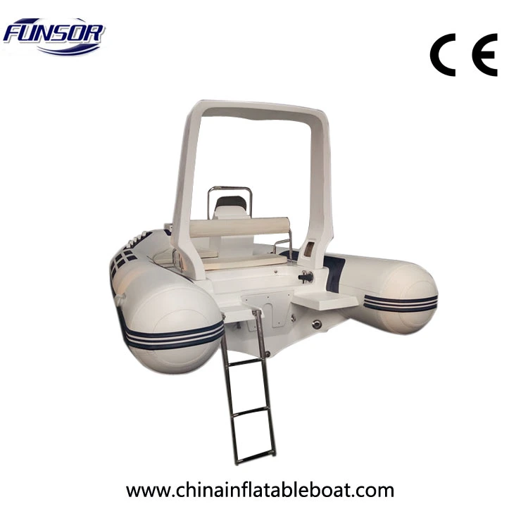 Ce Approval 4.8m PVC Fiberglass Boat for Fishing and Rescue