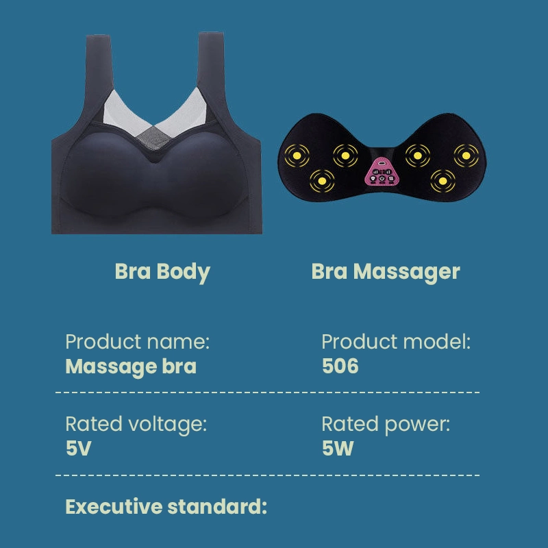 Women Wireless Chest Enhance Vibration USB Electric Growth Nursing Instrument Bra Enlargement Breast Massager