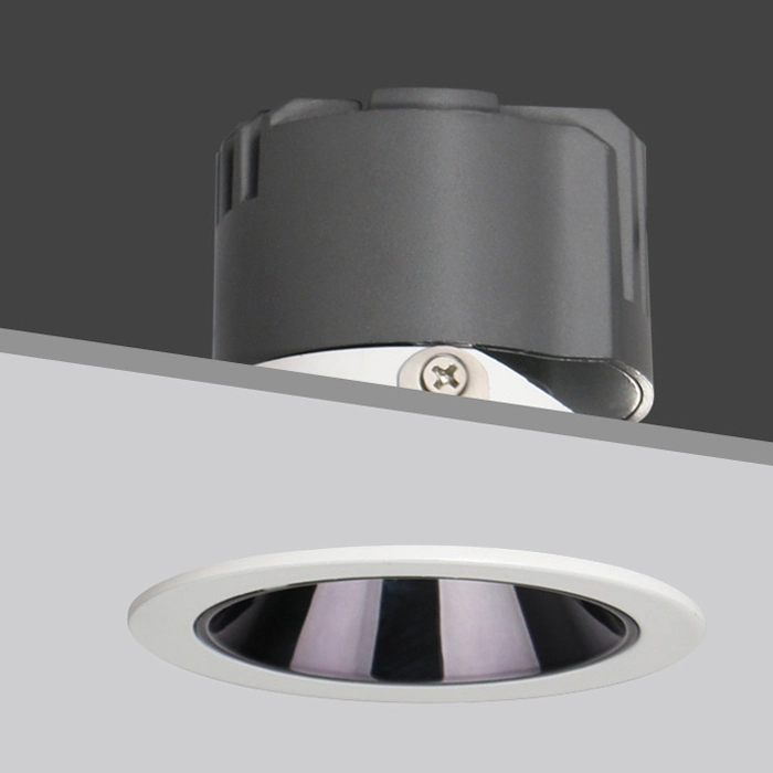 COB Wall Washer Hotel High Display 7W Anti-Glare LED Spotlight Embedded Deep Tube Aluminum Downlight