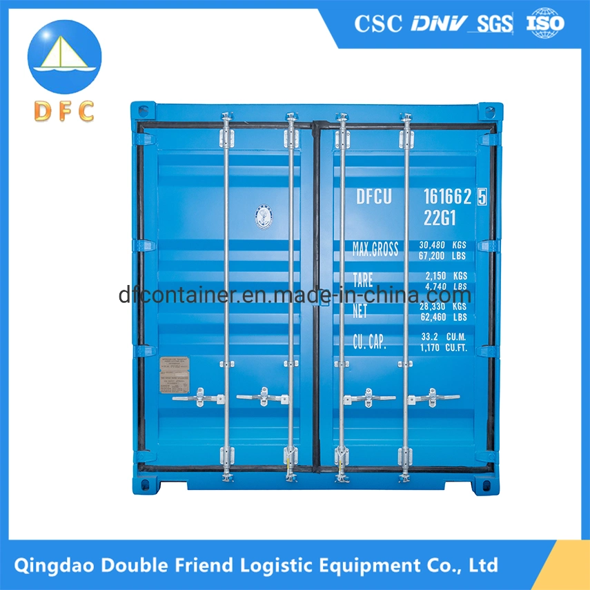 Pronto para enviar novo envio 20FT 20hc 40FT 40hc Envio Recipiente Qingdao recipiente marítimo fabricado de fábrica recipiente seco ISO