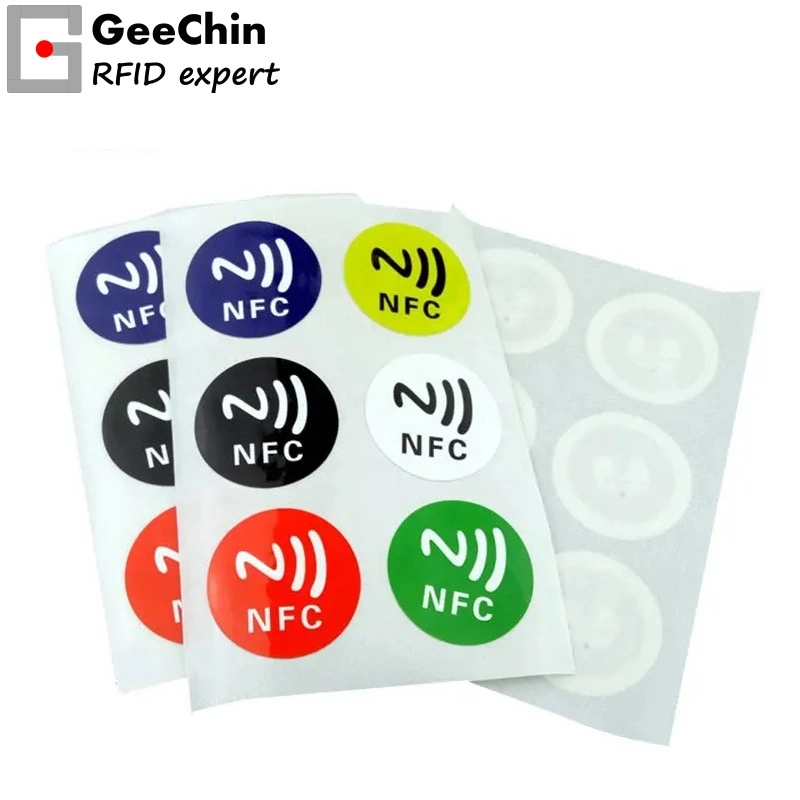 Free Sample 14443A 13.56MHz RFID Smart Tag Ntag213/Ntag215/Ntag216 Chip NFC Tag / Label / Sticker