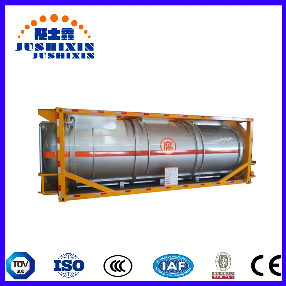 40FT Standard ISO Chemical Storage Tank ISO HCl Acid Tanker Container