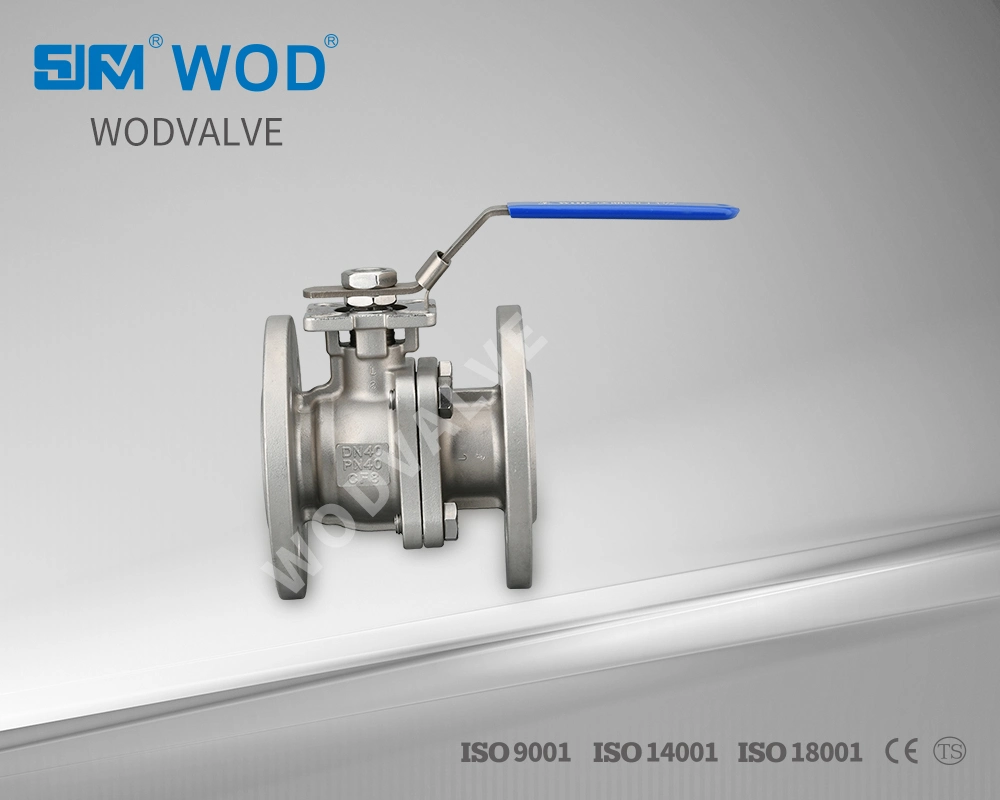 Stainless Steel 304/316/CF8/CF8m DIN Pn40/Pn16/150lb Flange Ball Valve