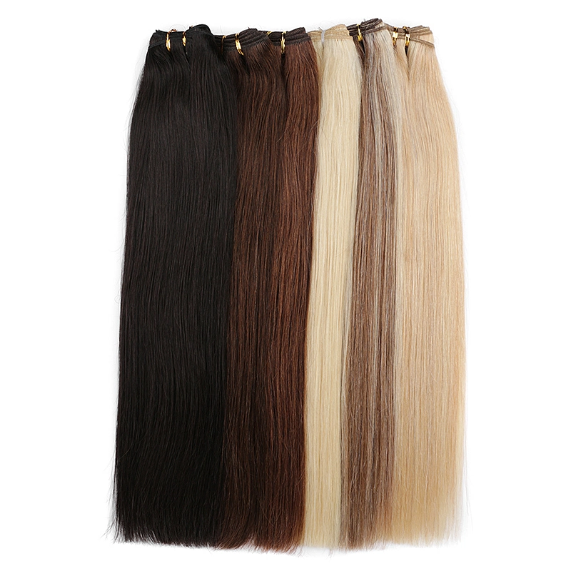 New Product Comfortable 11A Grade Virgin Human Remy Hair Extensions Flat Weft