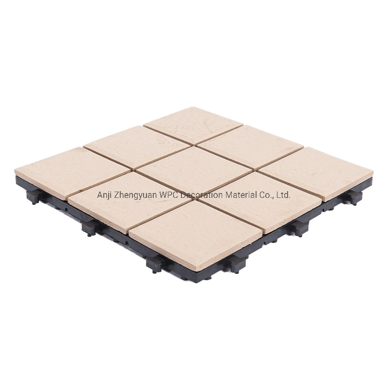 Chinese Factory 30X30 Marble Anti Slip Playground Decking Outdoor Beige Stone Floor Tiles