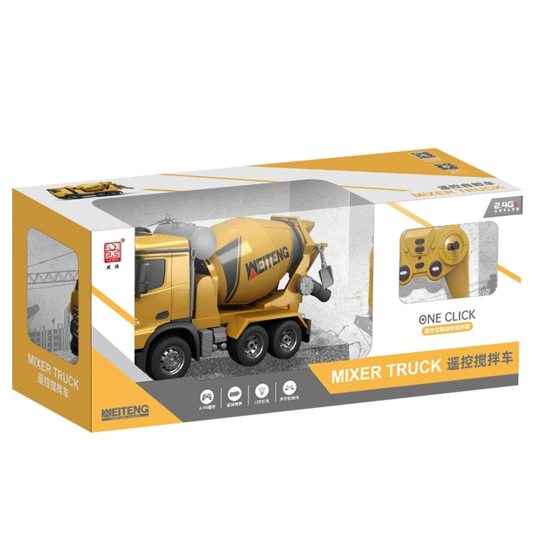 2.4GHz télécommande voiture mélangeur de béton RC mélangeur camions jouets Avec lumière