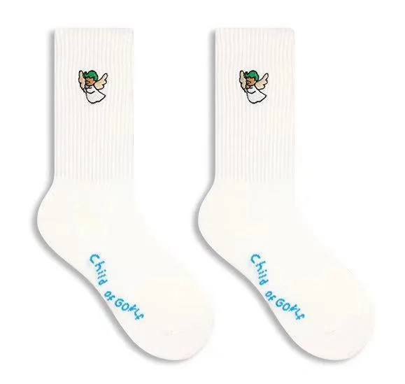 Design Your Own Crew Custom Cotton Angle Embroidery Jacquard Sports Wearproof Socks